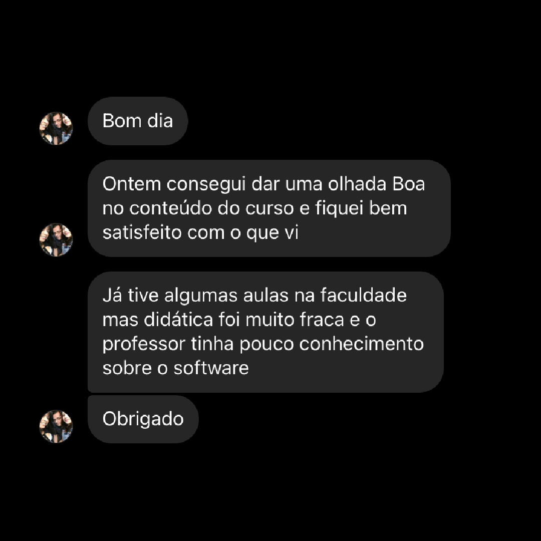 Depoimento de aluno da Curva