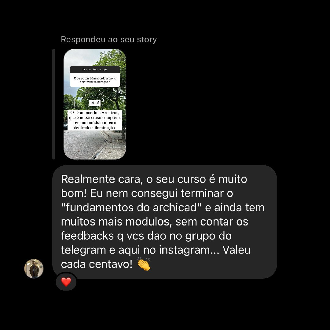 Depoimento de aluno da Curva