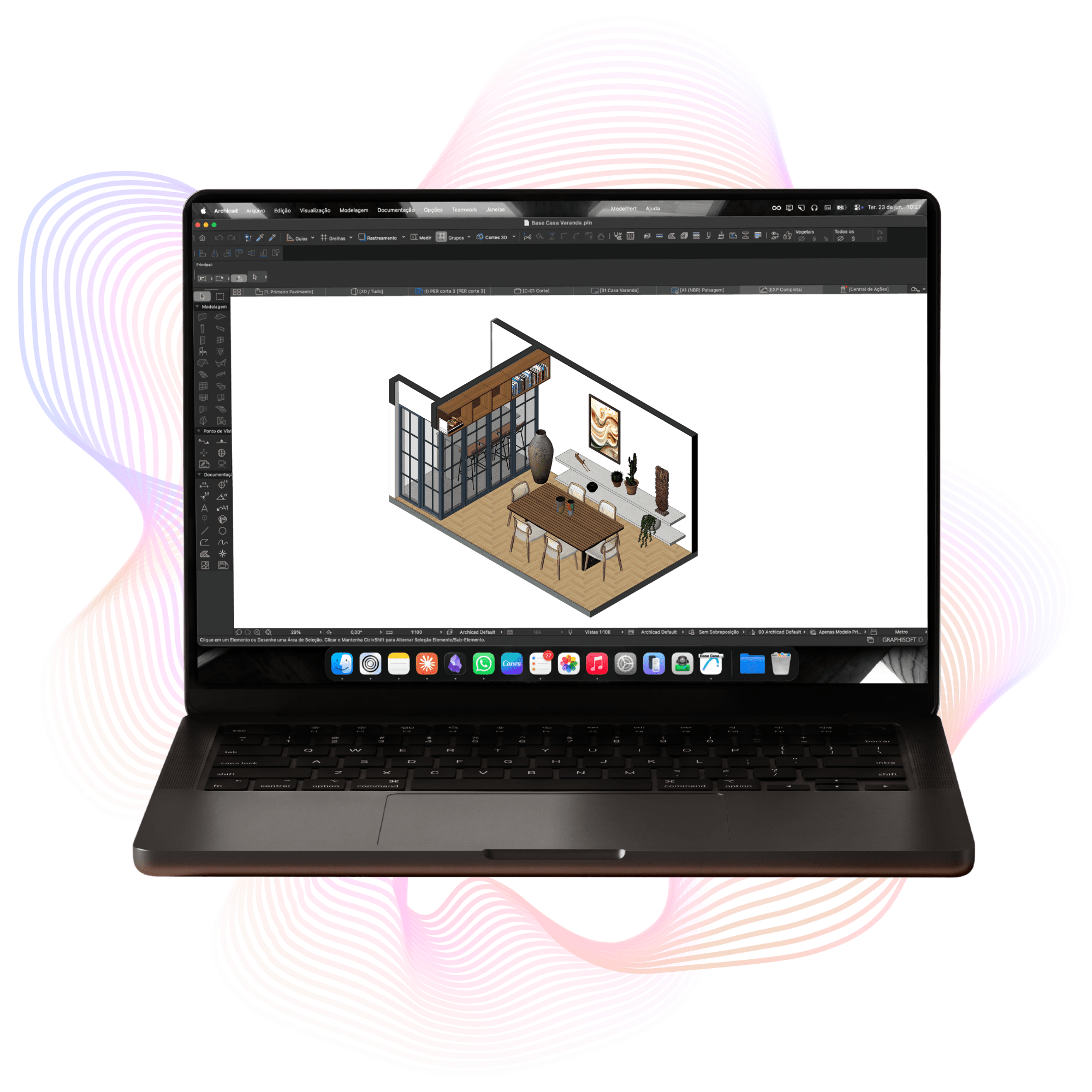Mockup Template de Archicad A Curva + FEU